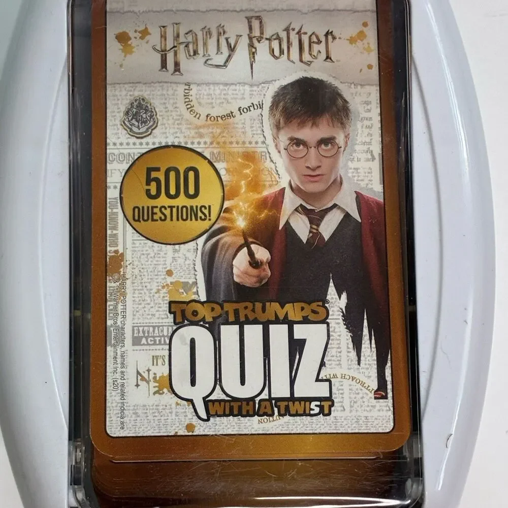 Top Trumps Harry Potter Quiz w/ a Twist Game Trivia Card 500 Questions New
